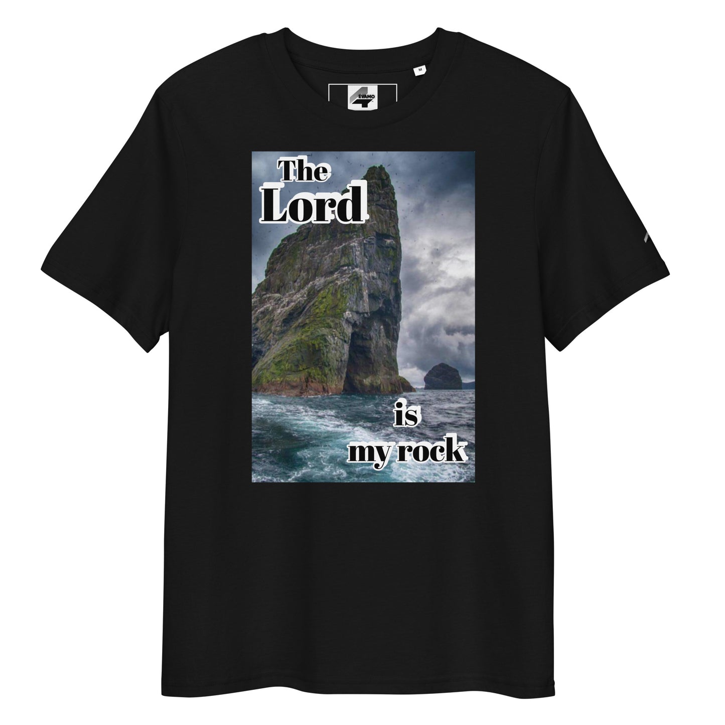 The Lord is my rock organic cotton t-shirt