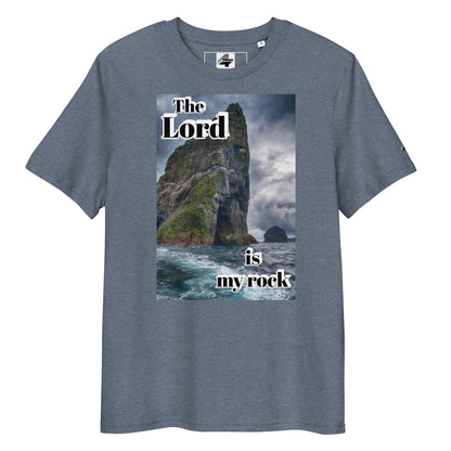 The Lord is my rock organic cotton t-shirt