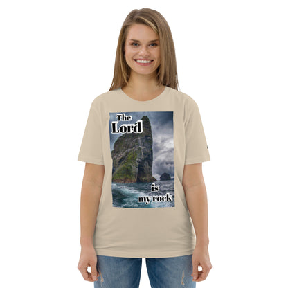 The Lord is my rock organic cotton t-shirt