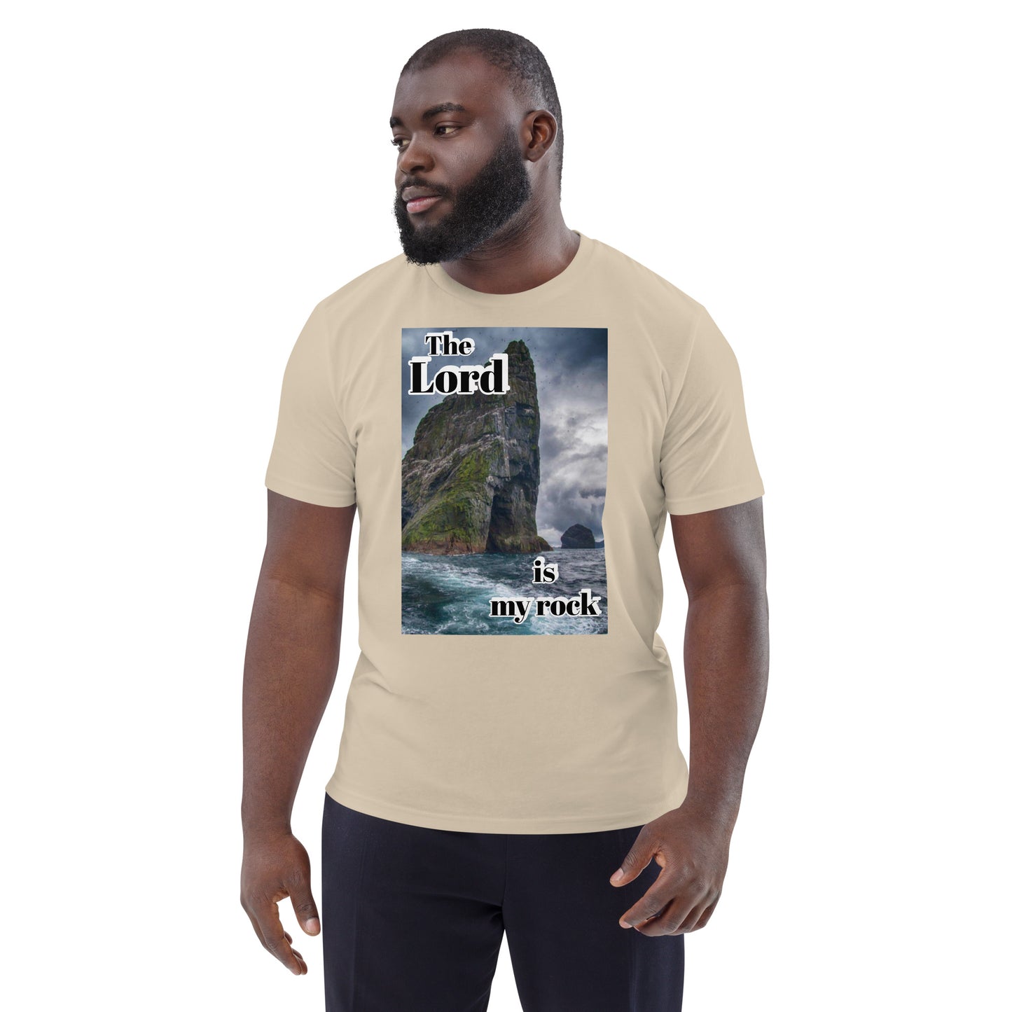 The Lord is my rock organic cotton t-shirt