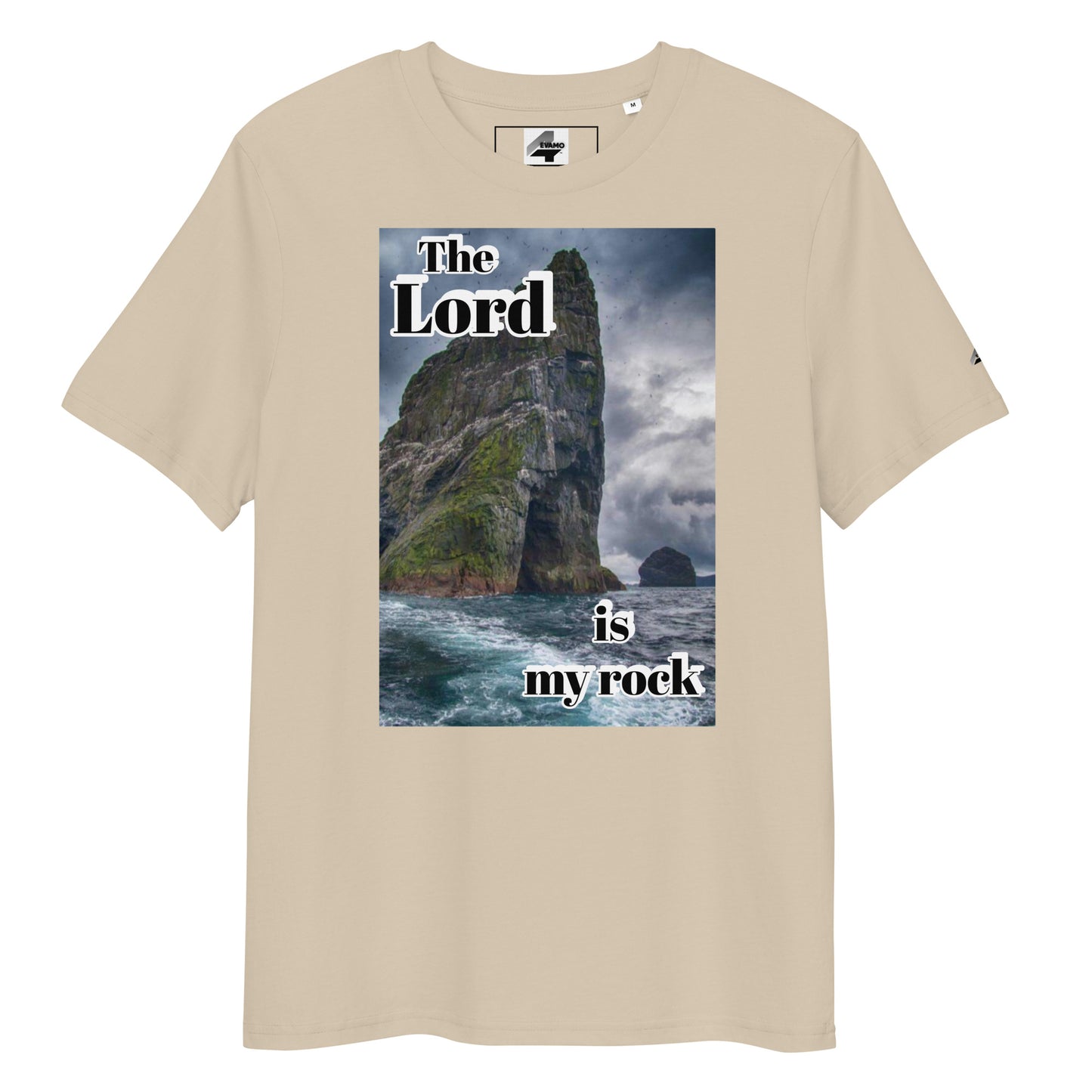 The Lord is my rock organic cotton t-shirt