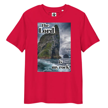 The Lord is my rock organic cotton t-shirt