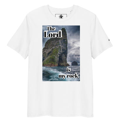 The Lord is my rock organic cotton t-shirt